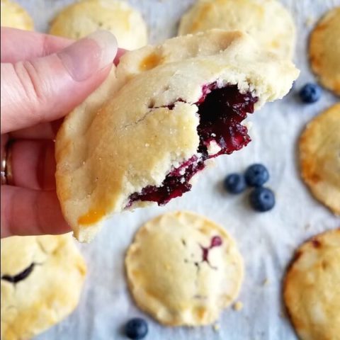 jam hand pies close up