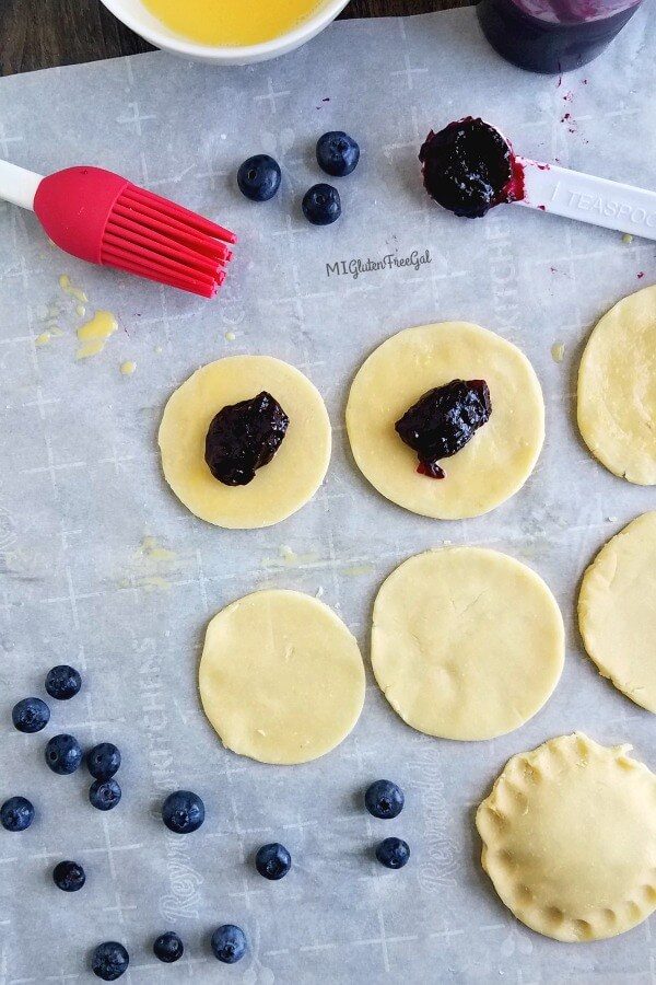 gluten free jam hand pies tsp of filling 