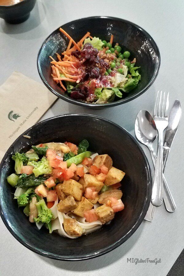 thrive dining hall noodle bowl