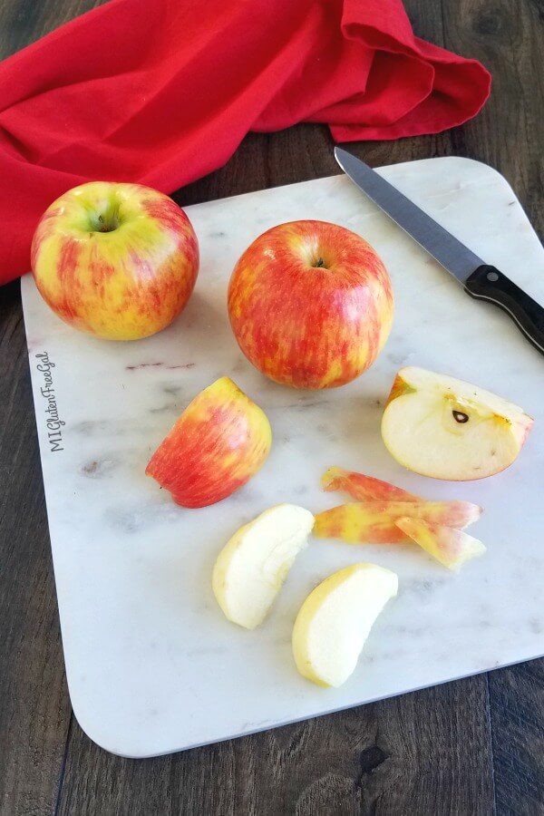 apple dumplings peeled honeycrisp apple