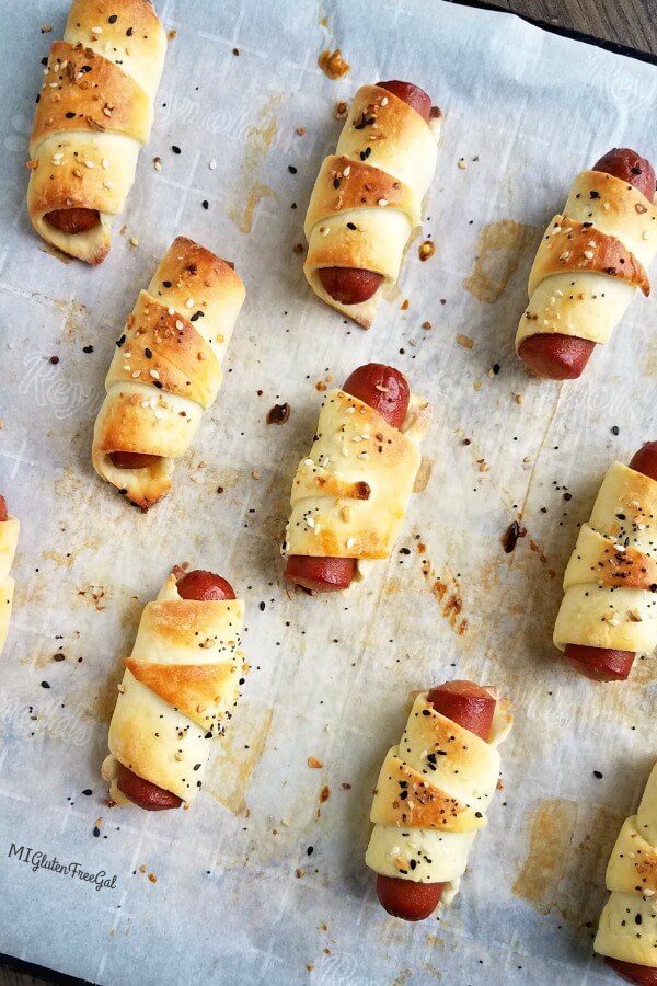 gluten free pigs in a blanket baked 