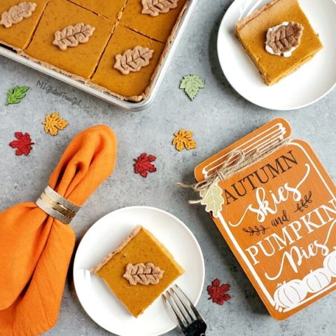 Grain Free Pumpkin Slab Pie Autumn Skis and Pumpkin Pies