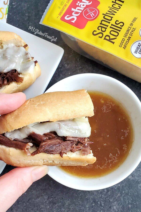 schar Beef roast french dip cut in half