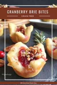 Grain Free Cranberry Brie Bites