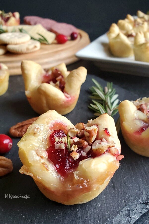 grain free cranberry brie bites