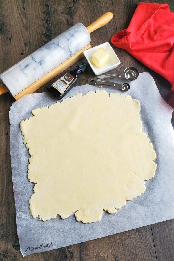 rolled gluten free galette crust