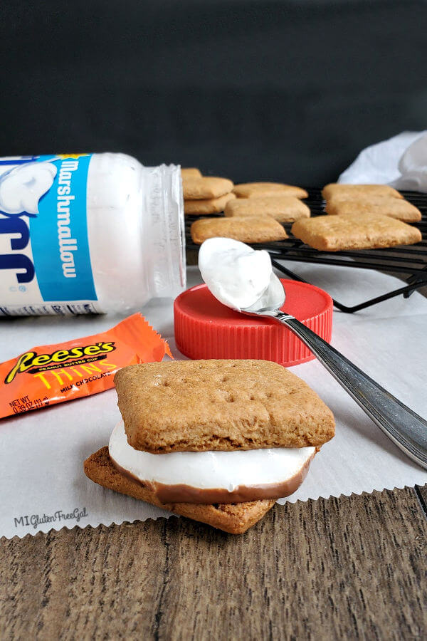 gluten free graham crackers Reese's S'more