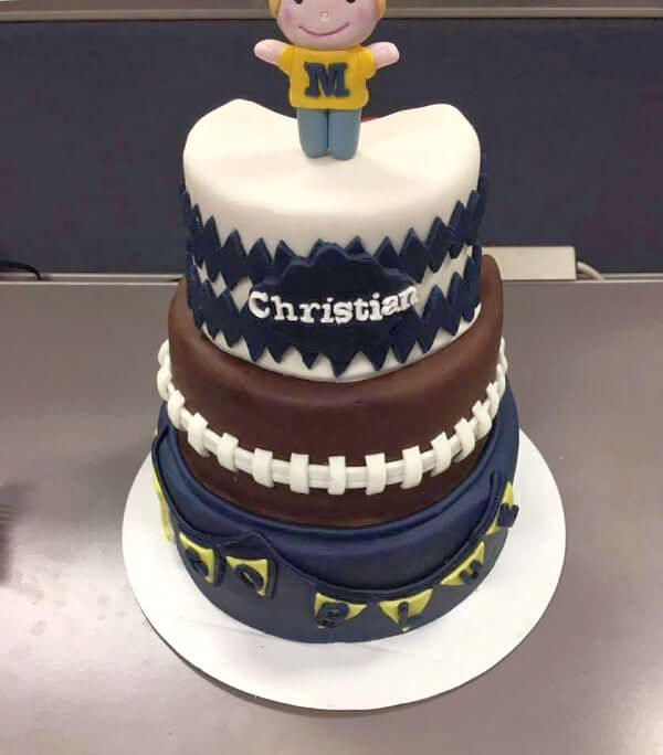 By Grace Cakes Gluten Free U of M Cake