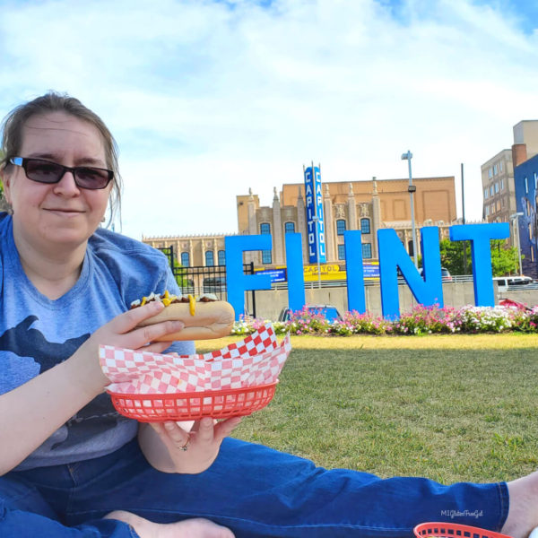 Flint Michigan Blue Letter Downtown