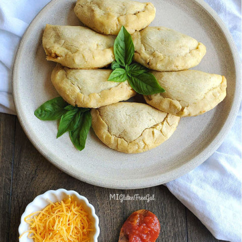 gluten free empanadas on platter