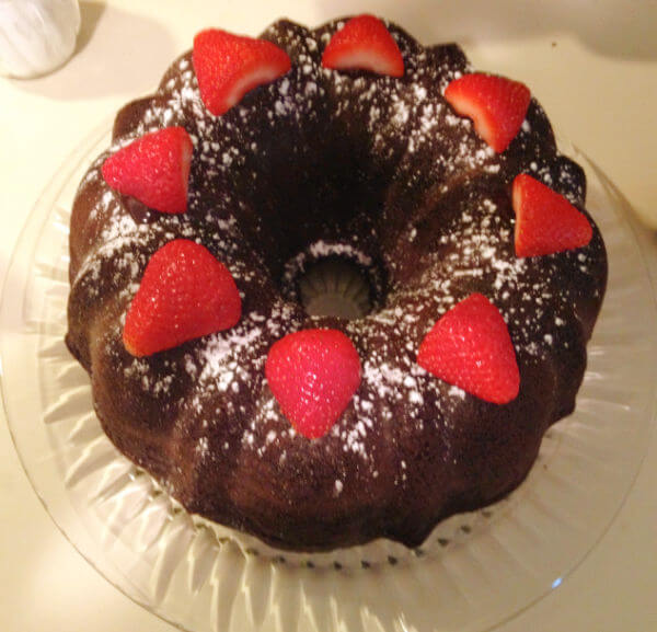 Baked 4 U Gluten Free Double Chocolate Bundt Cake 