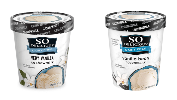 So Delicious Nut Based Vs Nut Free Dairy Free Ice Cream