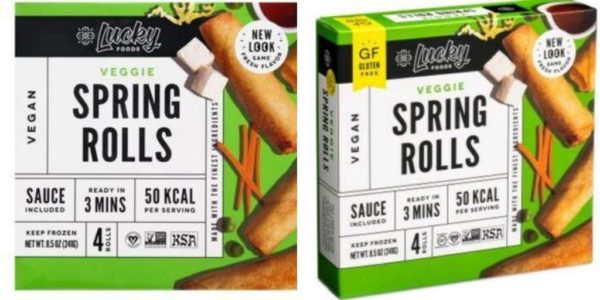 Lucky Spring Rolls Wheat Vs Gluten Free Packaging