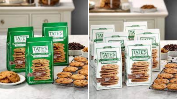 Tate's Baked Goods Wheat vs Gluten Free Packaging