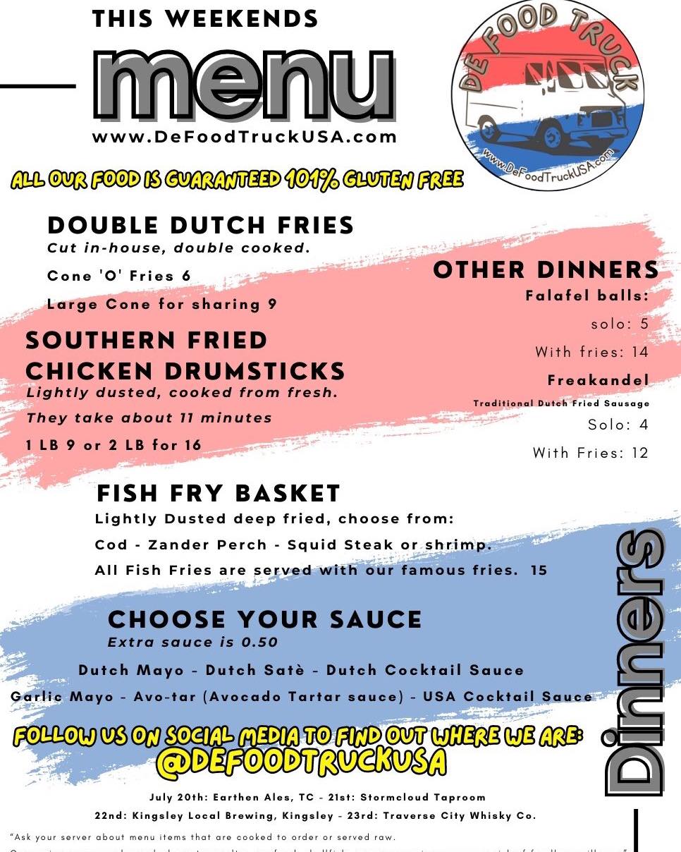 De Food Truck 100 Gluten Free Food Truck In Northern Michigan MI De Food Truck 100 Gluten Free Food Truck In Northern Michigan MI