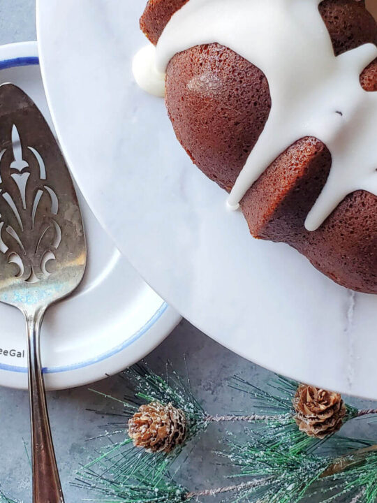 Gluten-Free Gingerbread Bundt Cake - A Dash of Megnut