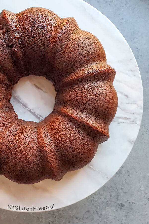 gluten free gingerbread bundt cake