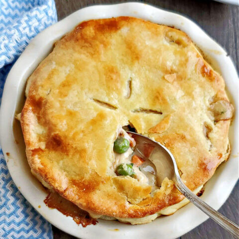 Individual Gluten Free Chicken Pot PIes