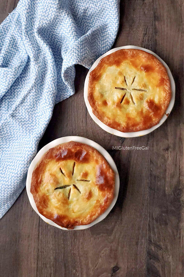 individual gluten free chicken pot pies