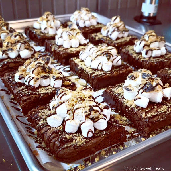 missy's sweet treats s'mores brownies