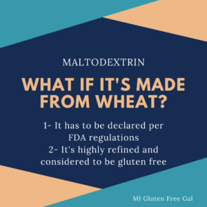 can maltodextrin be made from wheat?