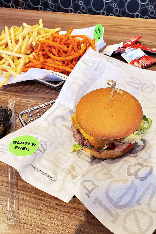 burger 21 gluten free sticker