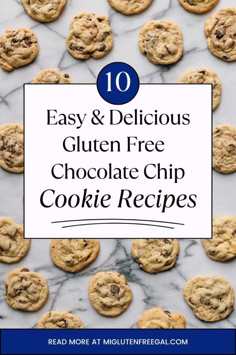 A collection of gluten free chocolate chip cookie recipes using different gluten free flour blends