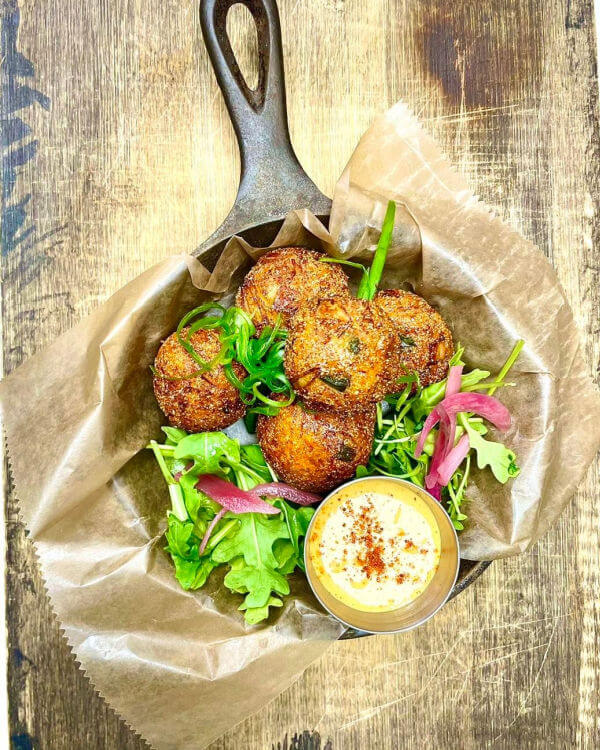 The Elephant Room in Detroit serves gluten free hush puppies