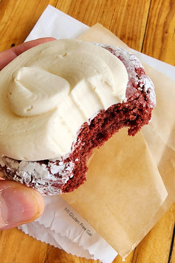 GloFoods Vegan gluten free red velvet cookie 