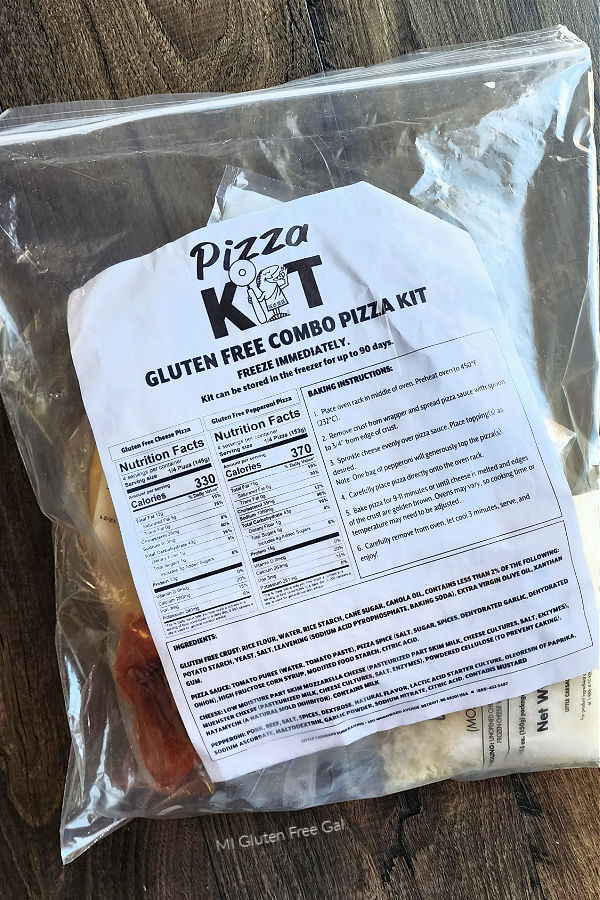 Gluten-Free Homemade Pizza Kit