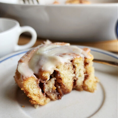 Inside of Gluten Free Cinnamon Roll made with Relative Foods Cinnamon and Sugars