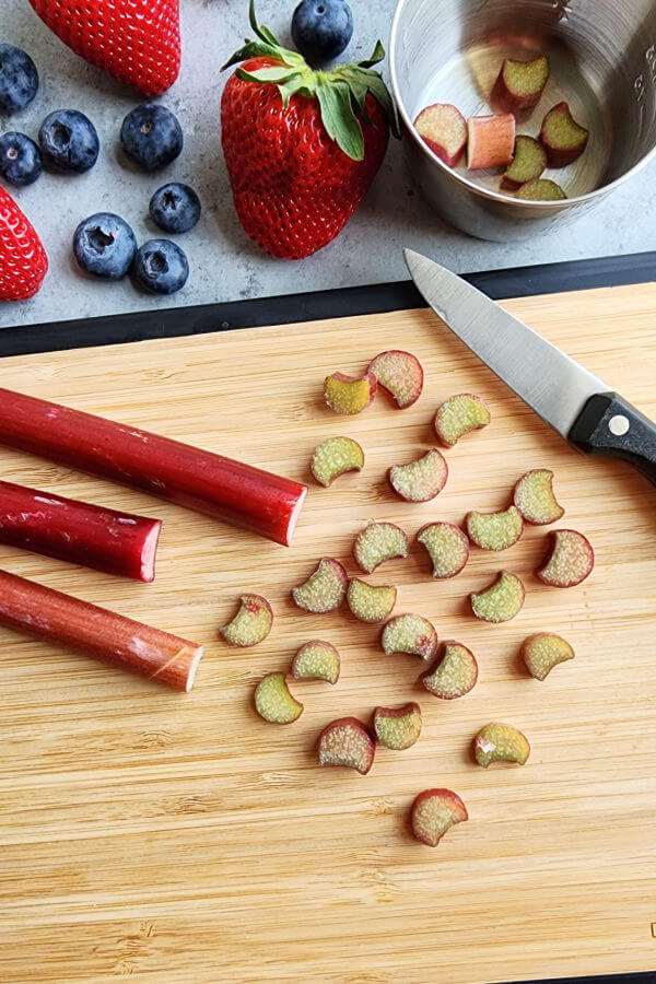 Chopped Rhubarb