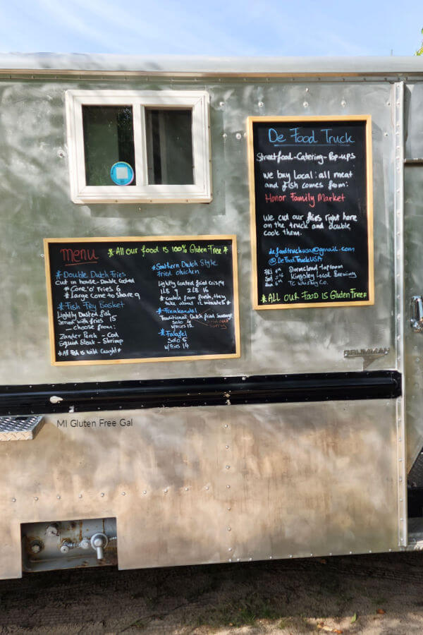 De Food Truck Menu