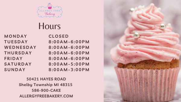The Allergy Free Bakery hours