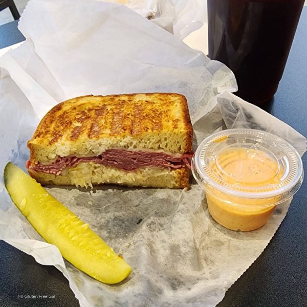 Gluten Free Reuben sandwich