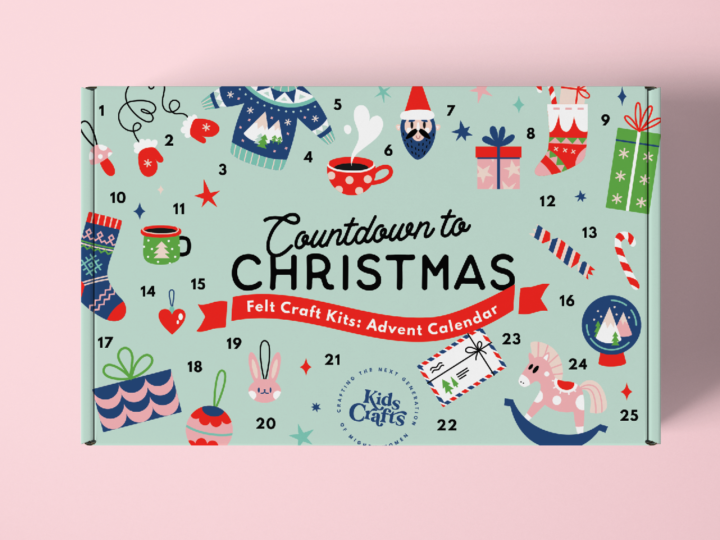 Image for Countdown to Christmas Felt Craft Kit Advent Calendar