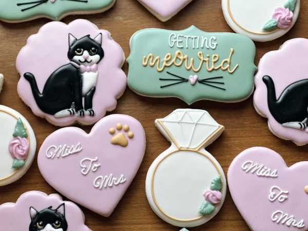 Decorated Gluten Free Wedding Cookies