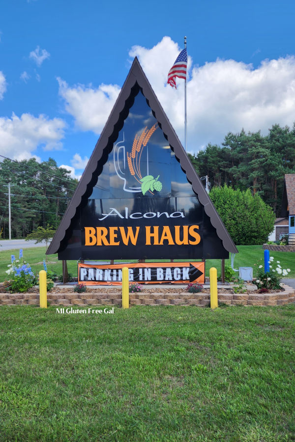 Alcona Brew Haus exterior signage