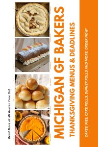 Thanksgiving Menus and Deadlines from Michigan Gluten Free Bakers