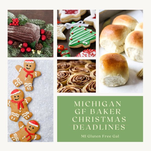 Michigan Gluten Free Baker Christmas Menus and Deadlines