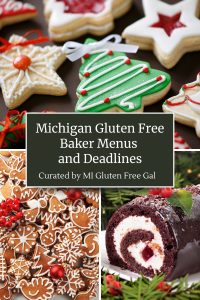 Michigan Gluten Free Baker Christmas Menus and Deadlines