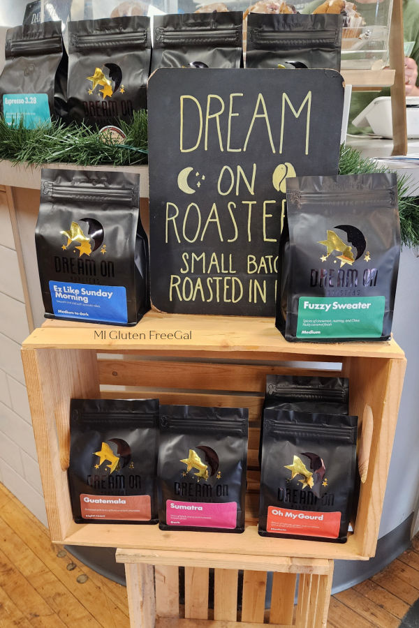 Grassroots Cafe in Marshall Michigan offers locally roasted Dream on Roasters coffee. 