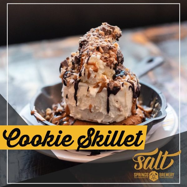 Salt Springs Brewery offers an amazing gluten free cookie skilet