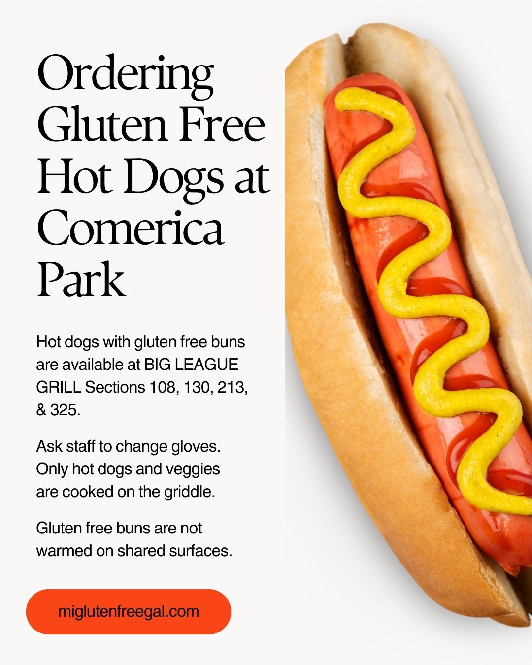 Gluten Free Food at Comerica Park - MI Gluten Free Gal