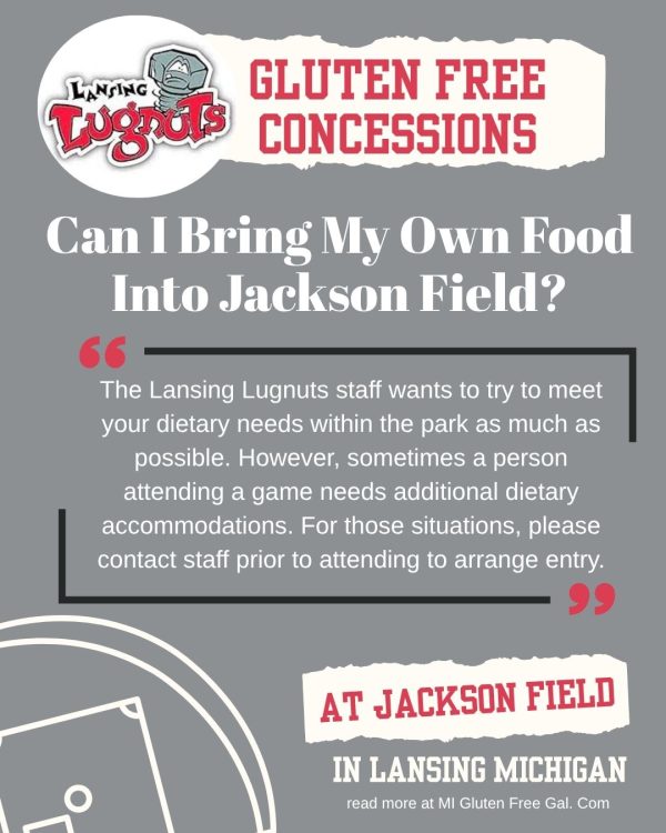 Policy on bringing your own food to Jackson Field in downtown Lansing Michigan