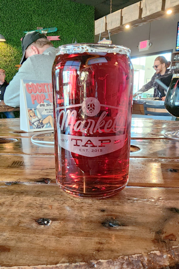 Gluten Free Hard Cider at The Market Tap, which is on the upper level of the Flint Farmers Market