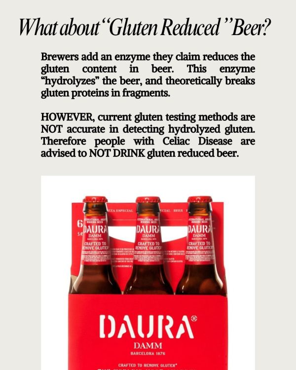 Is Gluten Reduced Beer safe for those with Celiac Disease?