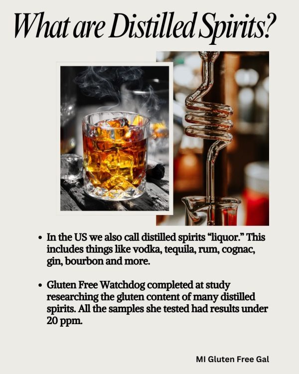 Which distilled spirits / liquors are gluten free?