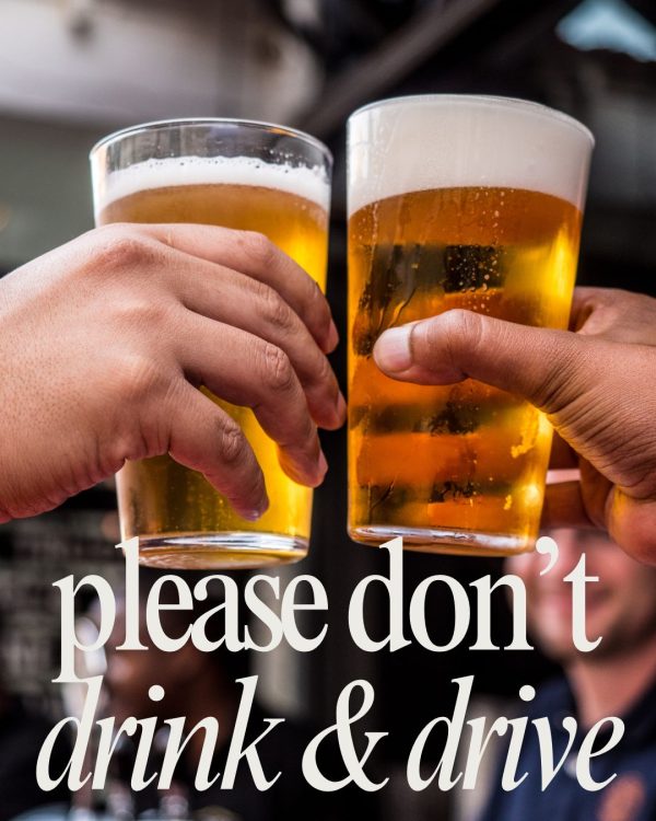When drinking gluten free alcohol, please don't drink and drive.