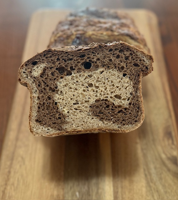 Born and Bread Bakery Gluten Free Mock Marble Rye Bread
